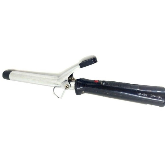 Studio Beauty Curling Styling Iron 1/2" Barrel Swivel Cord Black Tested Works - Picture 1 of 6